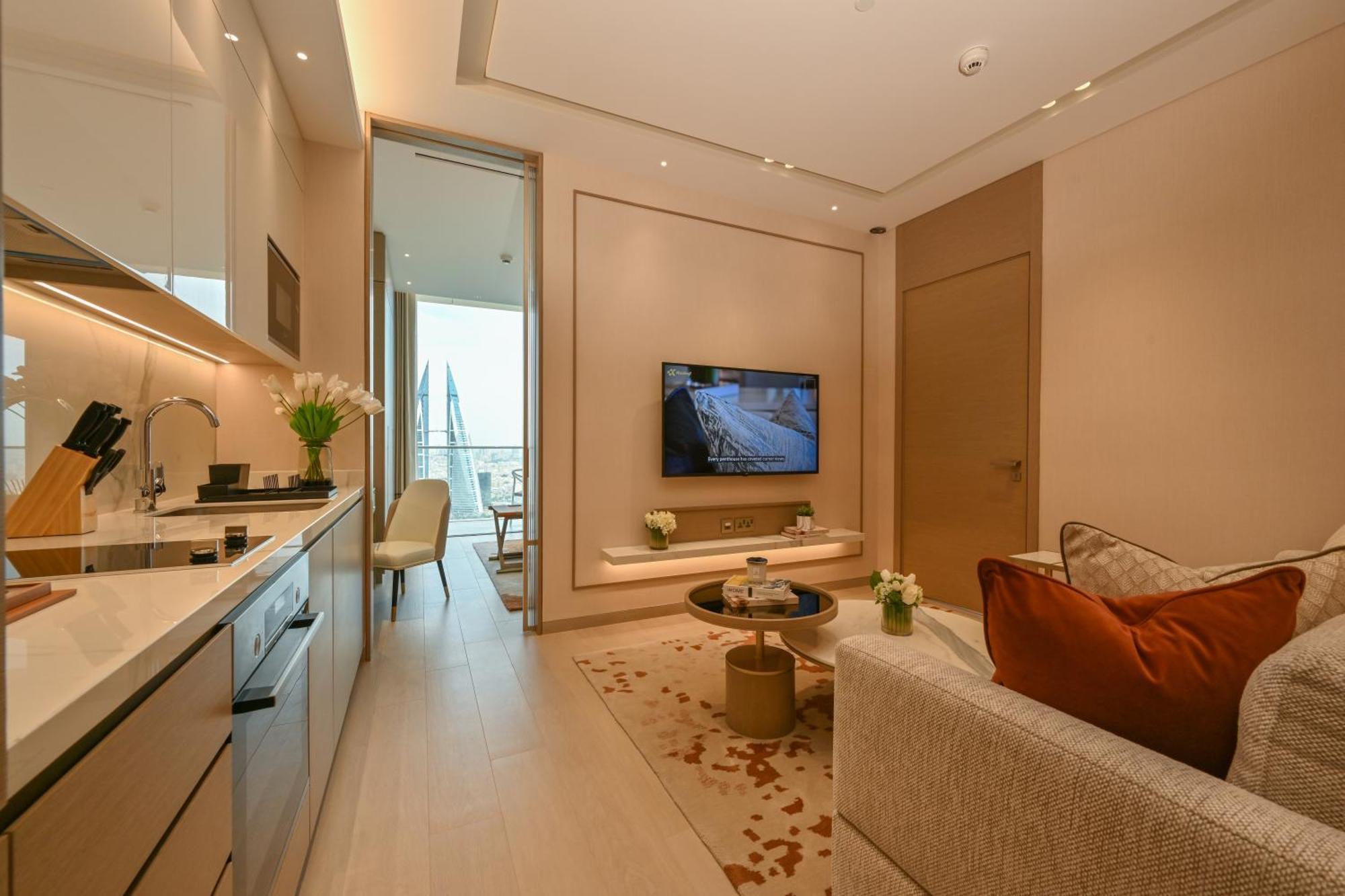 מלון מנאמה Onyx Rotana מראה חיצוני תמונה Interior of a typical apartment